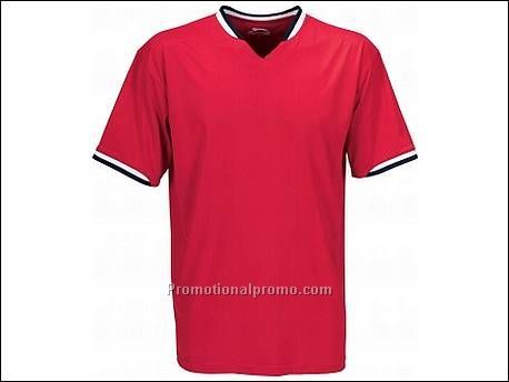 Cool fit v-neck t-shirt. 1 x 1 Rib ge...