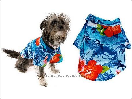 Dog hawaii shirt blue