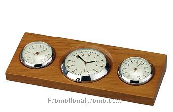 EXECUTIVE WEATHER STATION WITH CLOCK