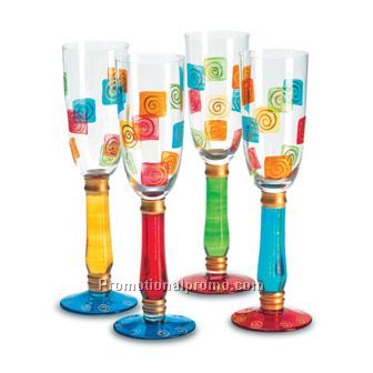 Eleganza. 4 pce champagne set