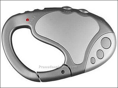 FM miniradio met karabijnhaak,