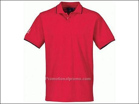 Fade tipping polo. Voorgewassen. Knop...