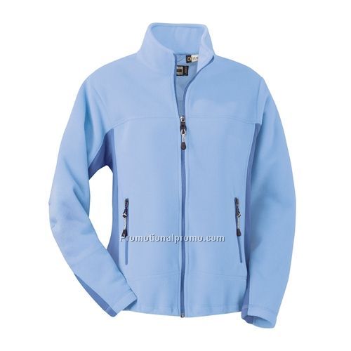Fleece Jacket - Ladies' Full Zip Fleece Bonded to Brushed Mesh, Polyester / Spandex