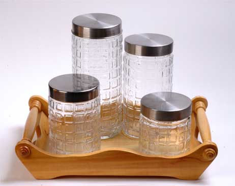 storage jar set with metal lids
  
   
     
    