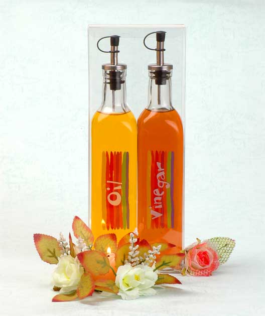 oil and vinegar set with decal in PVC box
  
   
     
    