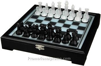 GLASS CHESS SET
