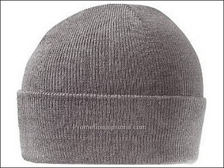 Gebreide muts met omslag, 1x1 rib,...