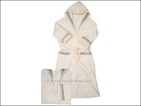 Gestreepte badjes met capuchon