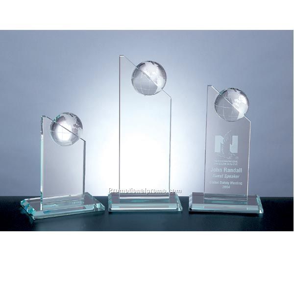 Glass Globe Slant Award C-PE02