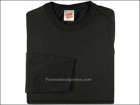 Hanes T-shirt Fit-T L/S, Black