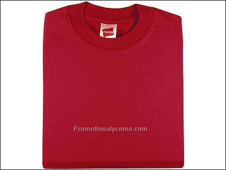 Hanes T-shirt Top-T S/S, Burgundy