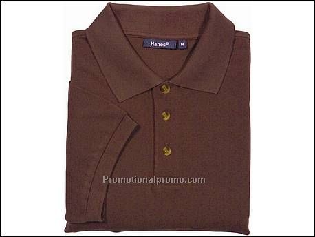Hanes Top Polo Pique S/S, Brown