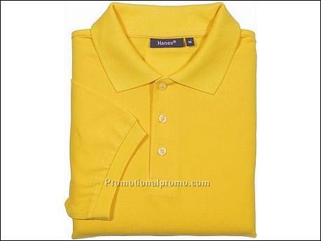 Hanes Top Polo Pique S/S, Sun Flower Yellow