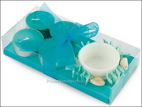 Kaarsenset in kadoverpakking