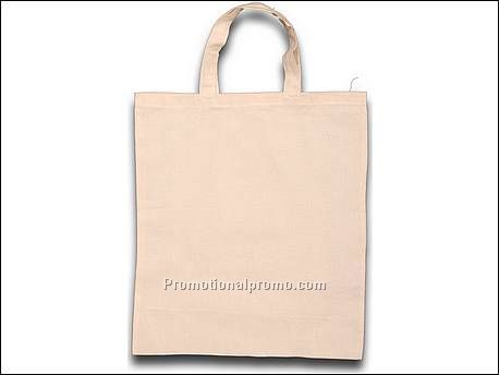 Katoenen draagtas met korte hengsels