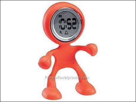 Klok in de vorm van een mannetje...