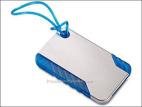 Kofferlabel met balpen