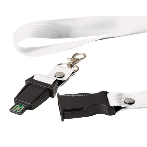 Lanyard with USB Flash Drive UB-1625WT