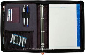 MARKSMAN ZODIAC ZIPPER PORTFOLIO WITH RING BINDER
