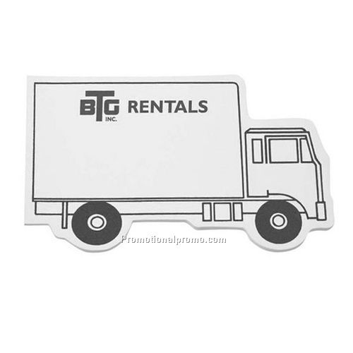 Note Pad - 3M Post-tire; Truck Shaped Pastel, 25 Sheet