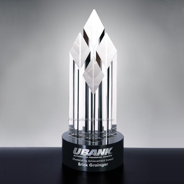 Optica Four Diamond Award with Black Base C-924S