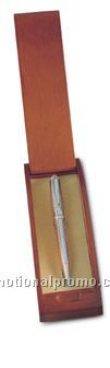 Pen in wooden box