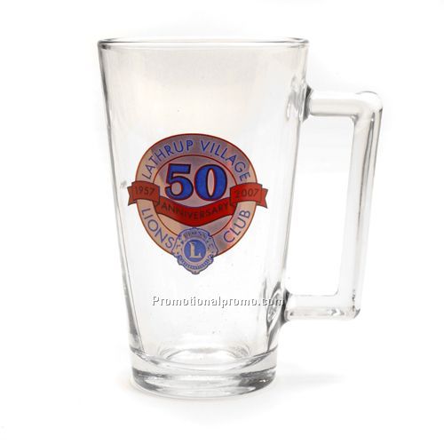 Pint Glass - Clear Glass Handled, 17.25 oz.
