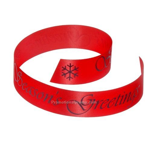 Ribbon - Custom Printed Gift Ribbon: Silky Satin (1 3/8