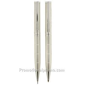 Sheffield twist action ball pen & pencil set