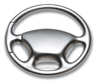 Steering wheel key ring