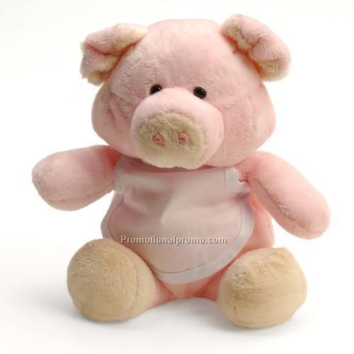 Stuffed Toy - Pudgy Plush Pig, 9"