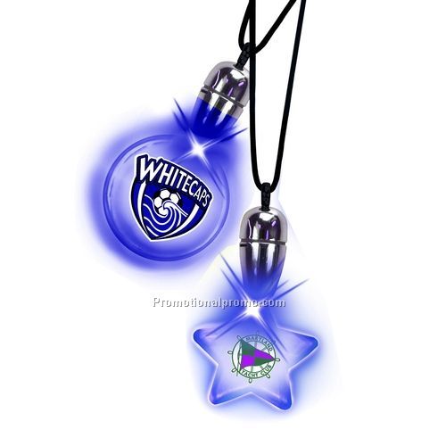 Tear Drop Pendant Necklace - Blue