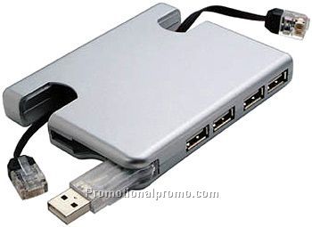 USB HUB WITH CAT 5 EXTENSION CABLE