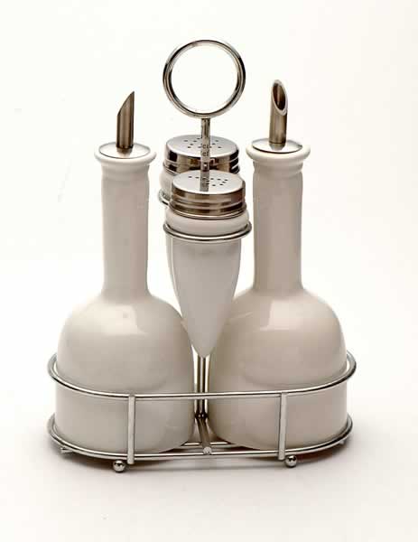 cruet set with metal stand
  
   
     
    
