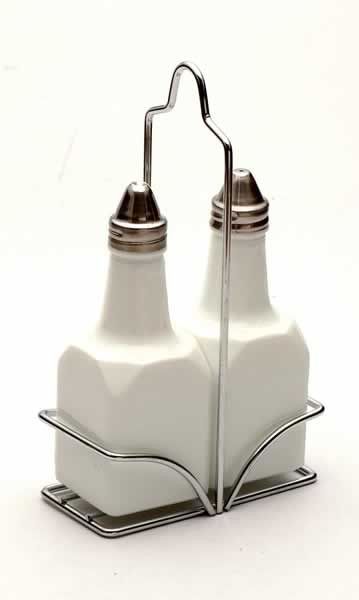 oil and vinegar set with metal stand
  
   
     
    