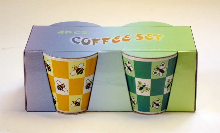 coffee set with decal
  
   
     
    