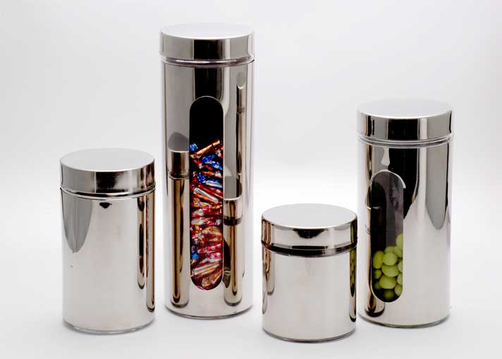 storage jar set with metal lid
  
   
     
    