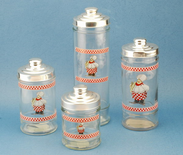 storage jar set with decal
  
   
     
    
