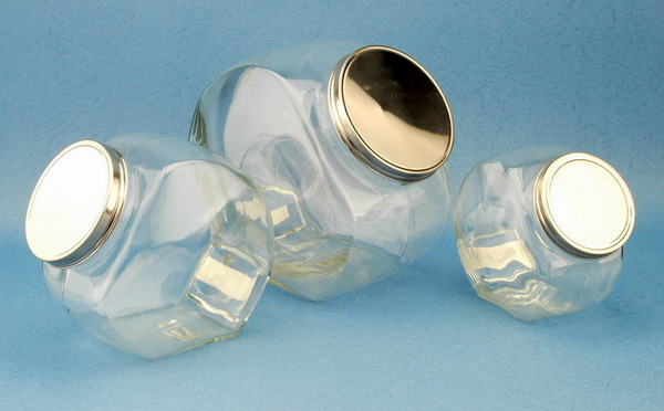 storage jar set with metal lid 
  
   
     
    
