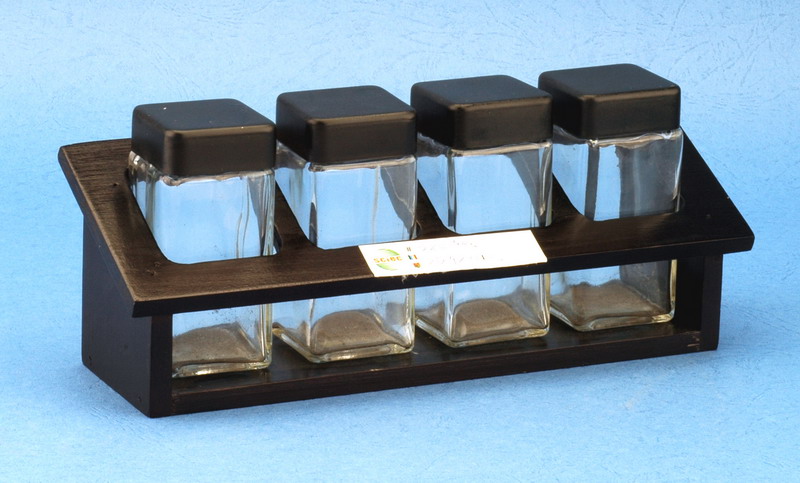 Cruet with wood stand
  
   
     
    