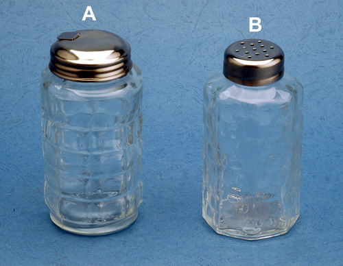 Cruet set with metal lid
  
   
     
    