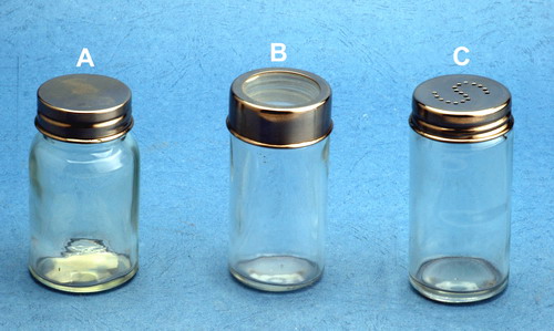 Cruet set with metal lid
  
   
     
    