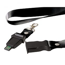 Lanyard with USB Flash Drive UB-1625BK