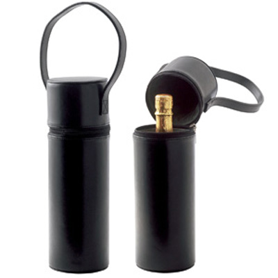 Cylinder Leather Wine Case