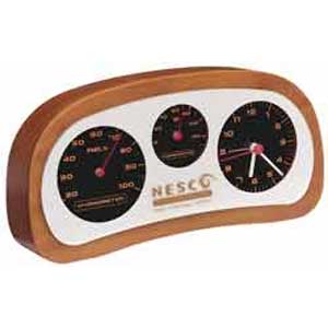 Wood Alarm Clock with Weatherstation
