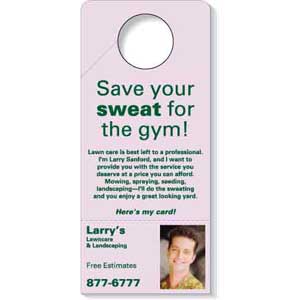 Door Hanger w/ Detachable Business Card