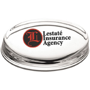 4" Oval Paperweight