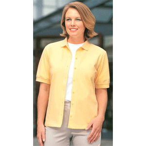 Outer Banks - Ladies Button Front Pique Knit Sport Shirt