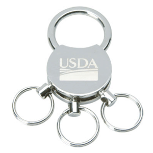 Personalized Silver Keychain