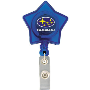 Star Shape Retractable Badge